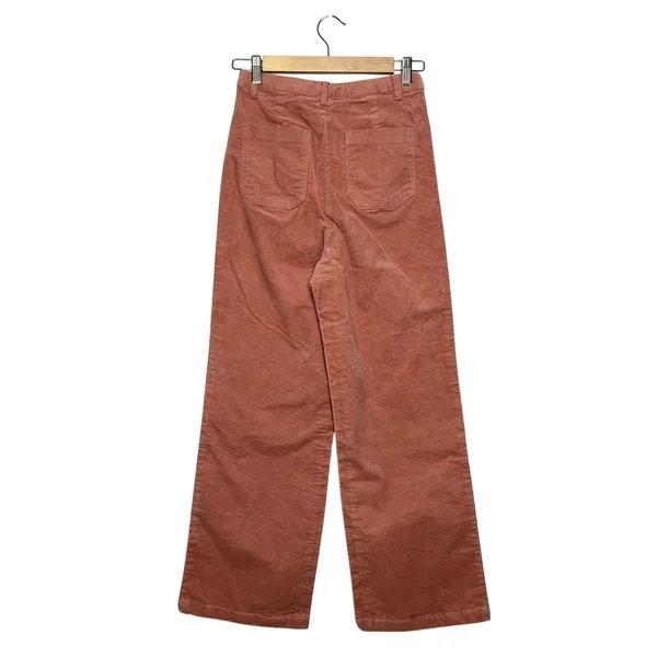 Anniewear Wide Leg Pants Small Clay Pink Utility High Rise Straight Leg Casual - Image 2