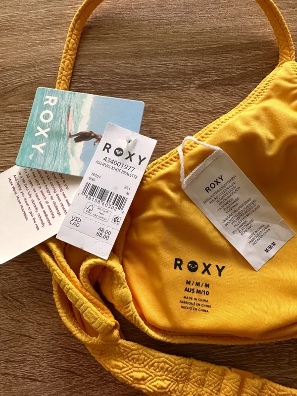 Roxy Golden Rod Haliewa Hipster Knot Bikini Set - Image 6