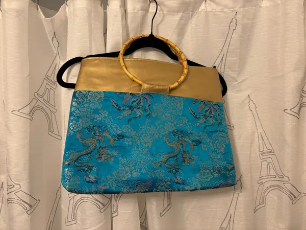Bohemian style purse Blue - Image 3