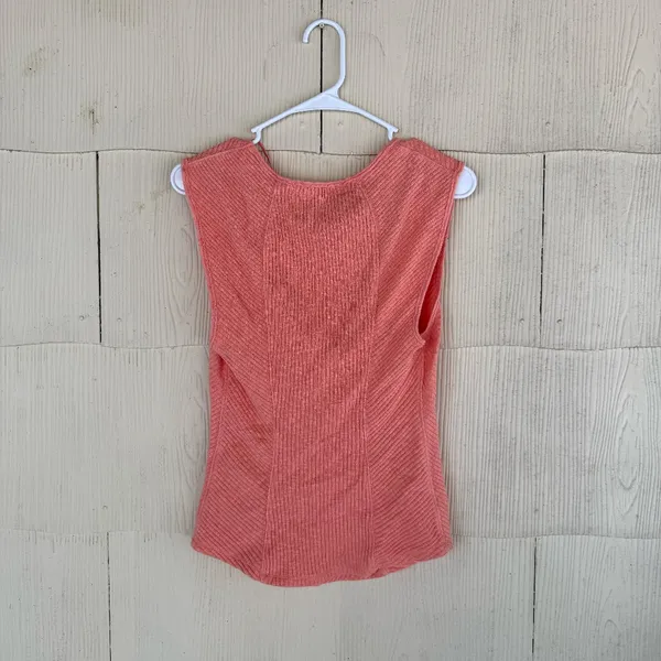 We The Free - Boss Babe Ribbed-Knit Corset Tank Top - Strawberry Colada - Image 4