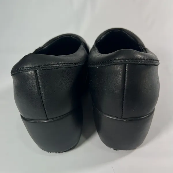 SR Max Geneva Women's Black‎ Leather Clog Slip-Resistant Work Shoes Nursing US9 - Image 7