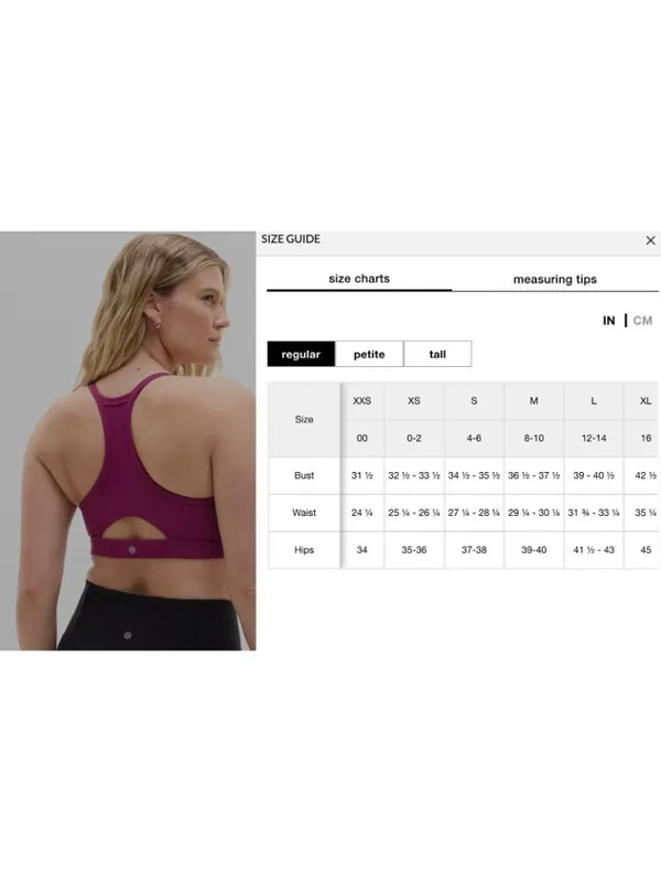 New Athleta S Vital Sports Bra Wildberry Small Cup D-DD - Image 5