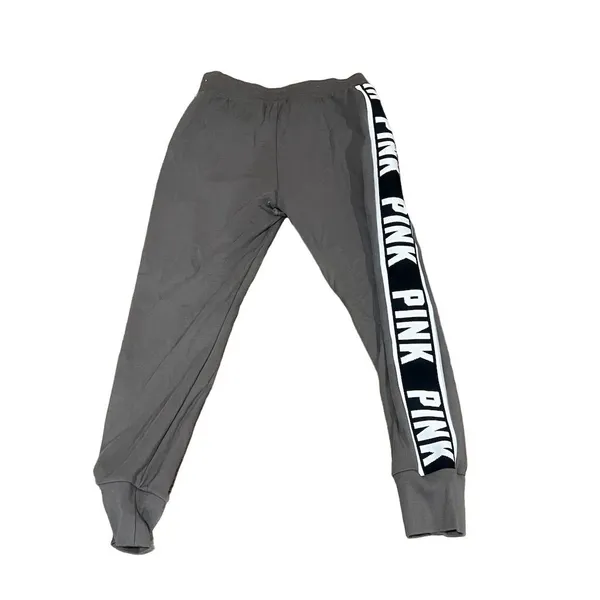 Victoria's Secret PINK Women's Gray Skinny Track Sweatpants Size M - Image 5