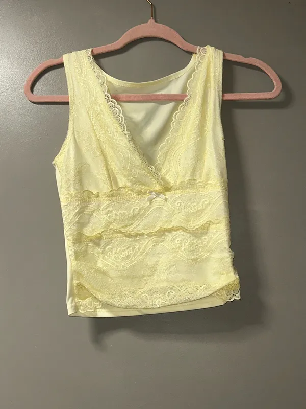 Yellow lace top - Image 3