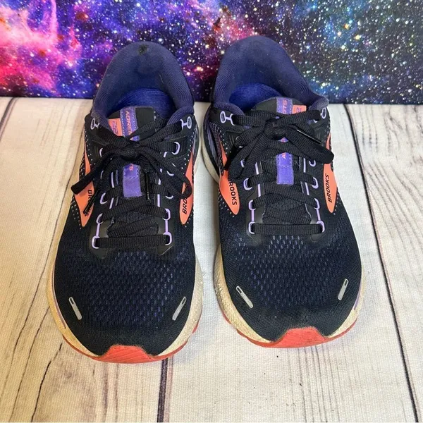 Brooks Adrenaline GTS Women Sz 8 D Black/Purple Athletic Sneaker ​​Running Shoes - Image 8