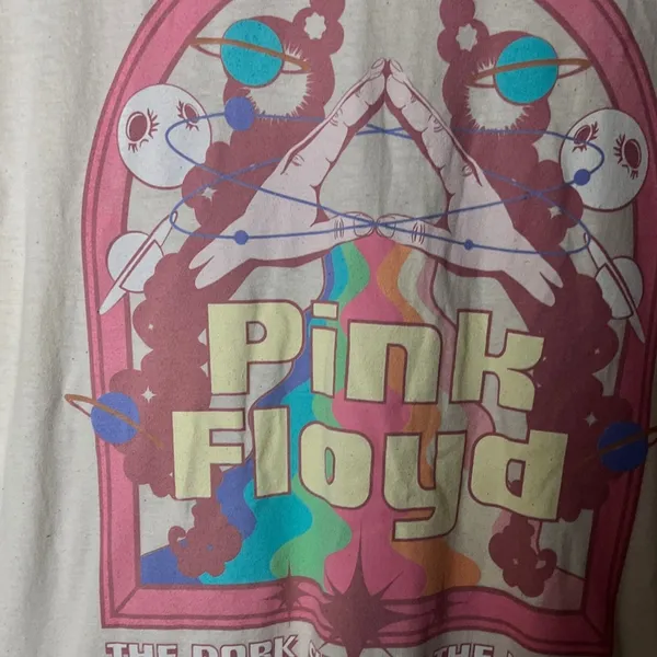 Pink Floyd Short Sleeve Crew Neck Short Sleeve Graphic Music Band Tee Sz M - Image 5
