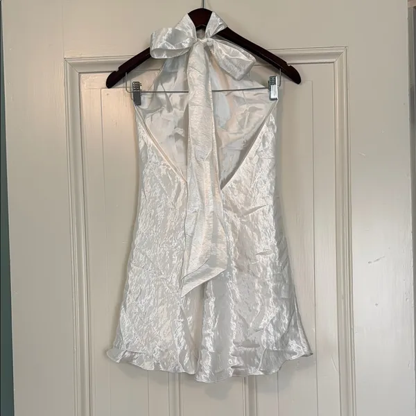 Meshki White Backless Dress - Image 2