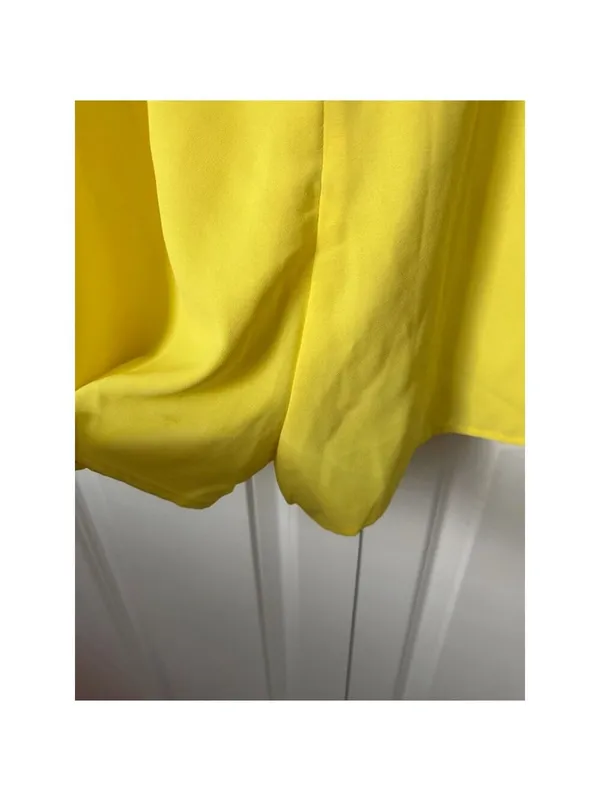 DOKOTOO Yellow Tiered Romper S - Image 7