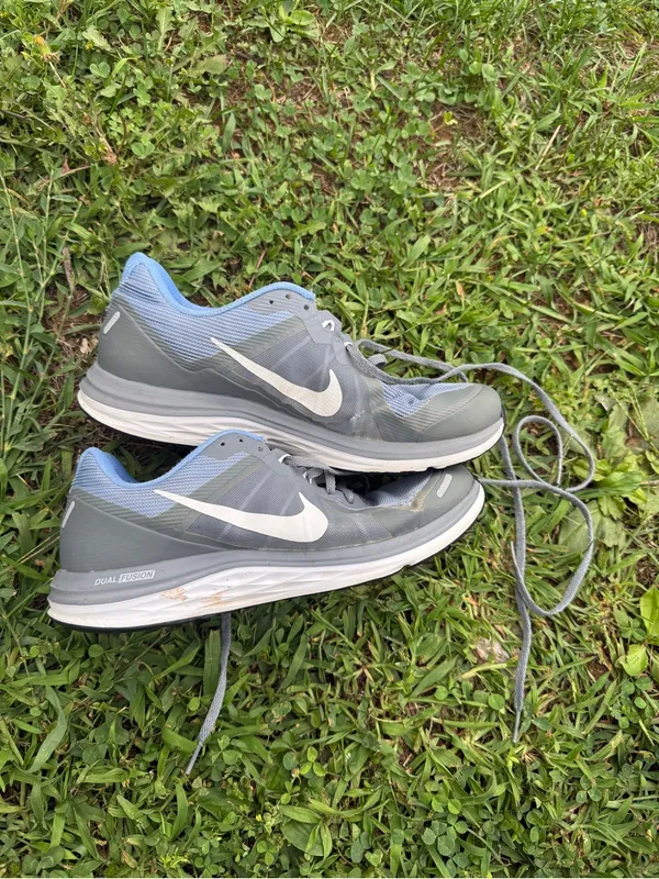 Nike Dual Fusion TR Gray Blue Running Training Shoes Women’s 9.5 Athletic - Image 2