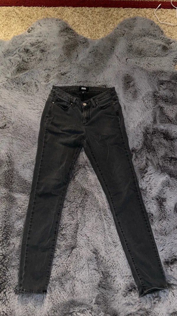 Paige Dark Grey Women’s Skinny Jeans 28 - Image 3