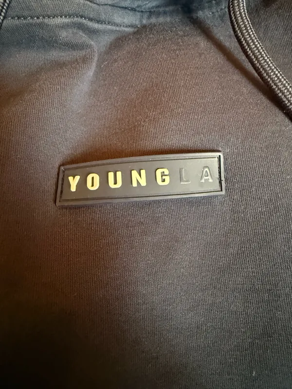 Navy Young LA Hoodie Blue - Image 6