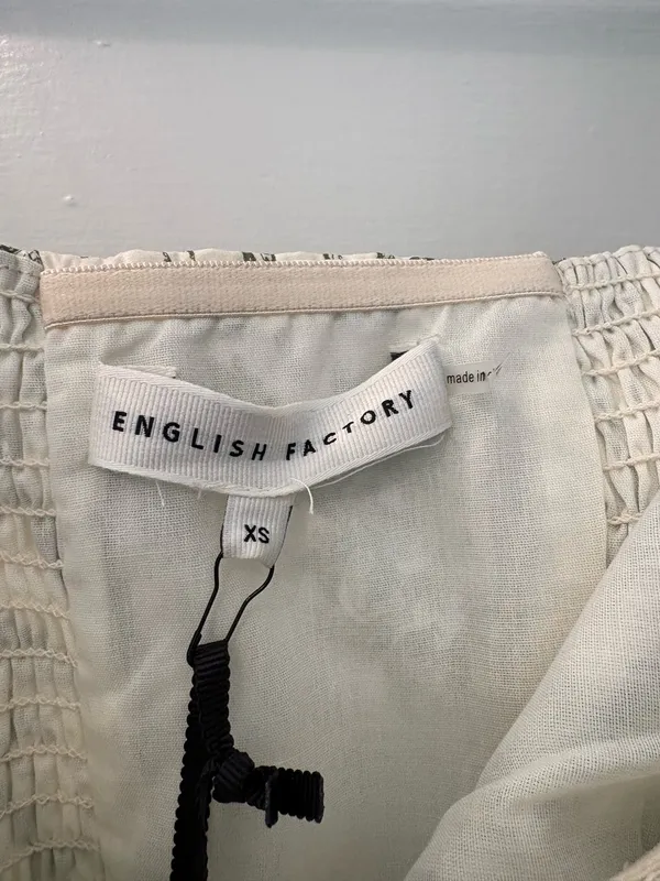 English Factory Strapless White Dress - Image 4