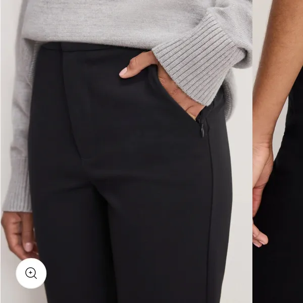 Good American Soft Stretch Ponte Straight Trousers - Image 4