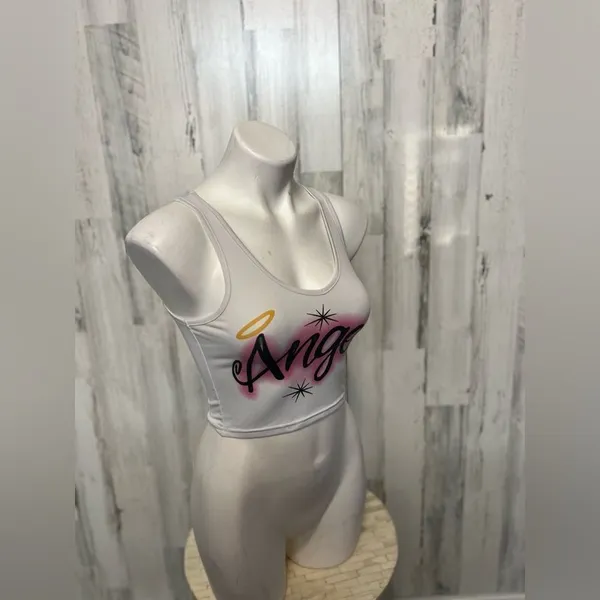 White crop top Size XS - Image 5