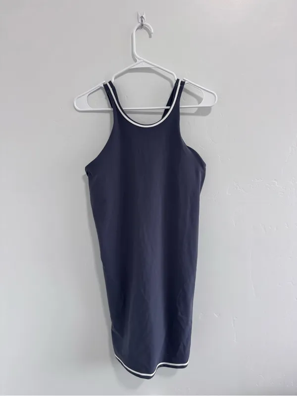 Vuori Womens Volley Dress Azure Grey Medium Activewear Tennis Sporty Gym Yoga - Image 3