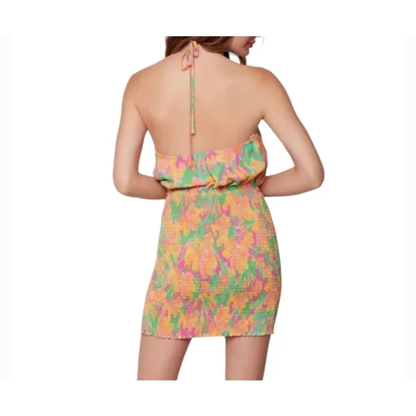 Lost + Wander Women's Eternal Lights Floral Mini Dress in Peach. Size L NWOT - Image 3
