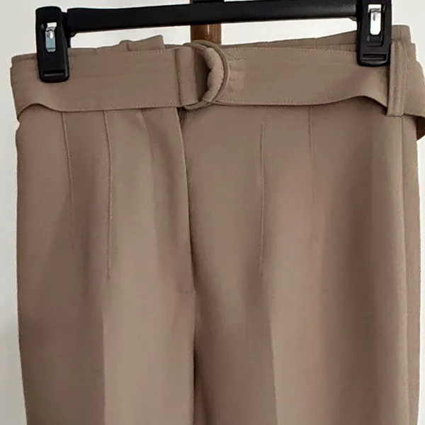 Mango Trousers Slacks Dress Pants for Women Tan Khaki - Image 2