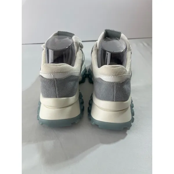 Vintage Havana EST‎ 1954 Sneaker Women 8 Gray Suede White Mesh Chunky Platform - Image 5