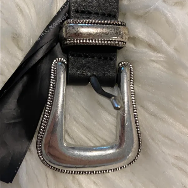 ZARA Women’s Black Belt size 32” length 46”condition very good see all photos - Image 8
