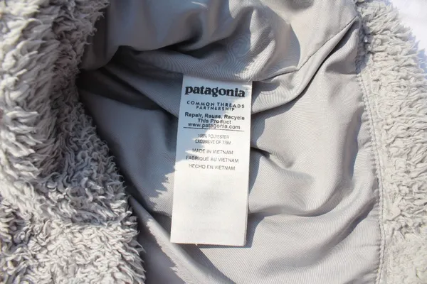 Patagonia Women's Los Gatos Fleece Vest Full Zip Large Deep Pile Gray - Image 5