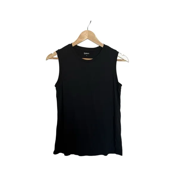 Quince Women’s Cotton Modal Muscle Tank in Black Size S - Image 5