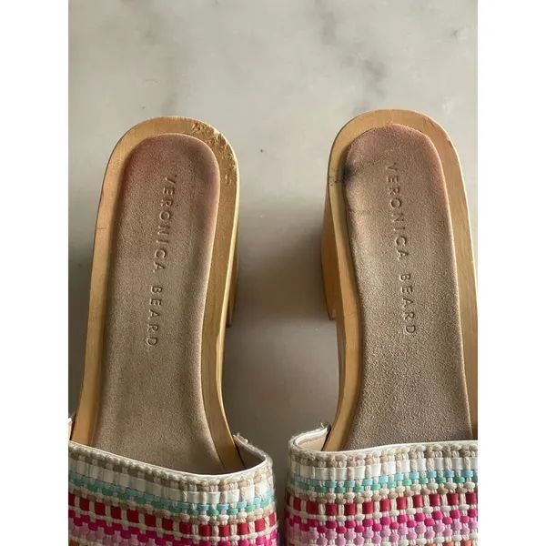 VERONICA BEARD Hannalee Woven Clog Mules - Image 9