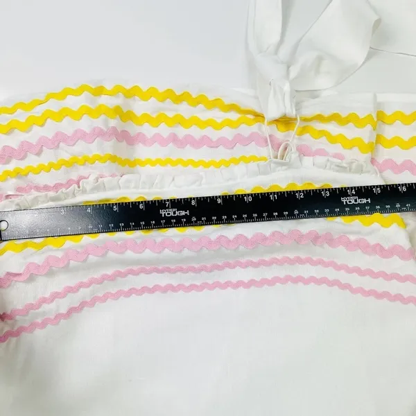 Lisa‎ Marie Fernandez x Target White Ric Rac Linen Mini Dress Size XXS - Image 11