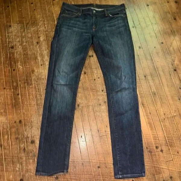 7 for All Mankind 30 Roxanne slim leg ankle designer jeans - Image 2