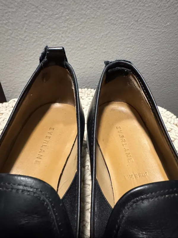 • Everlane • Women’s Black 100% Leather Street Sneaker Size 9 - Image 8
