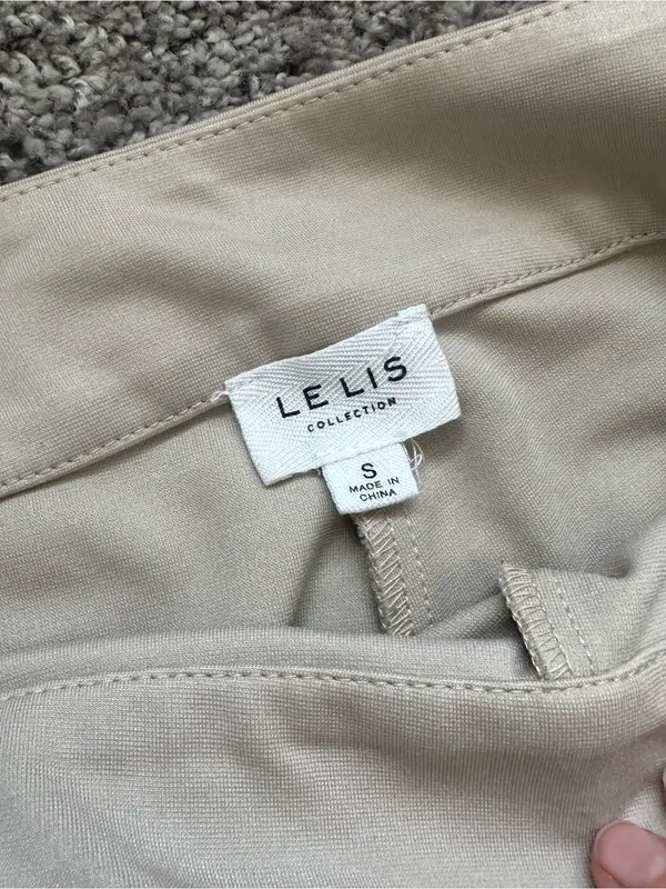 Le Lis Tan Straight Leg Trouser Pants - Image 4