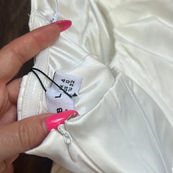 Club L White Bardot Corset MIDI Dress - Image 6
