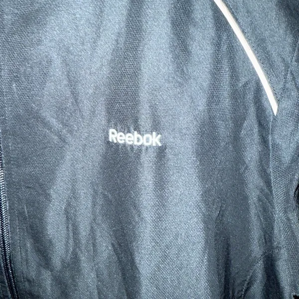 Reebok Women's Black Track Jacket Full Zip Sporty VTG Style L - Image 5
