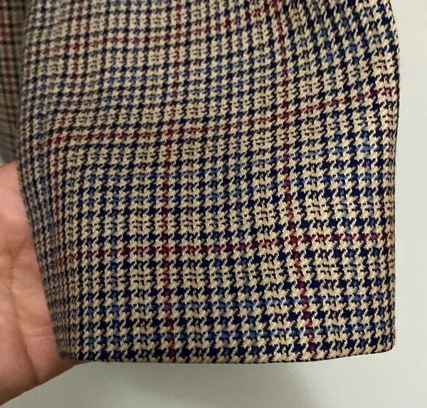 PENDLETON womens Brown-tan-black plaid Blazer 100% virgin wool size 12 - Image 6