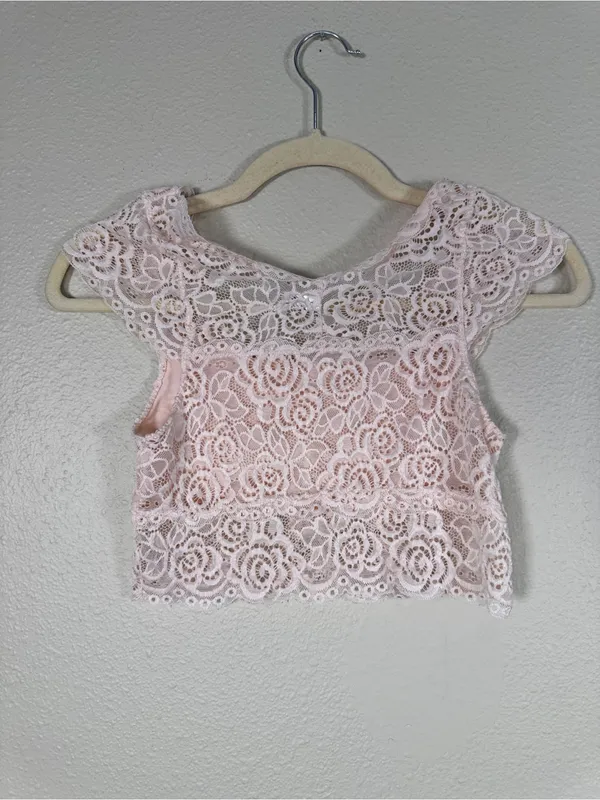 Intimately Free People Pink Lace Bralette Top Womens S Romantic Girly Coquette - Image 2