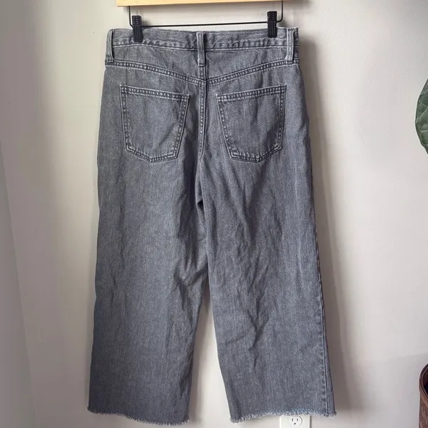 Universal Thread Gray Wash High Rise Relaxed Wide Leg Jeans - Image 2