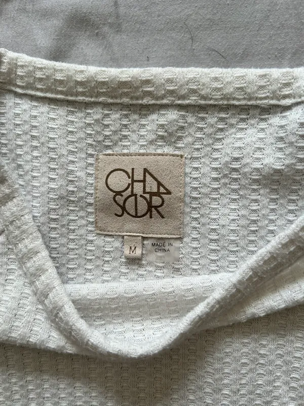 Long Sleeve Cozy Classy Sweater White Size M - Image 3