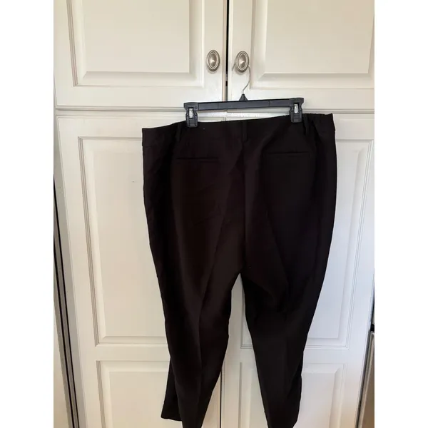 Talbots High-Waist Hampshire Ankle Pants Black 20WP Plus Petite Dress Slacks - Image 4