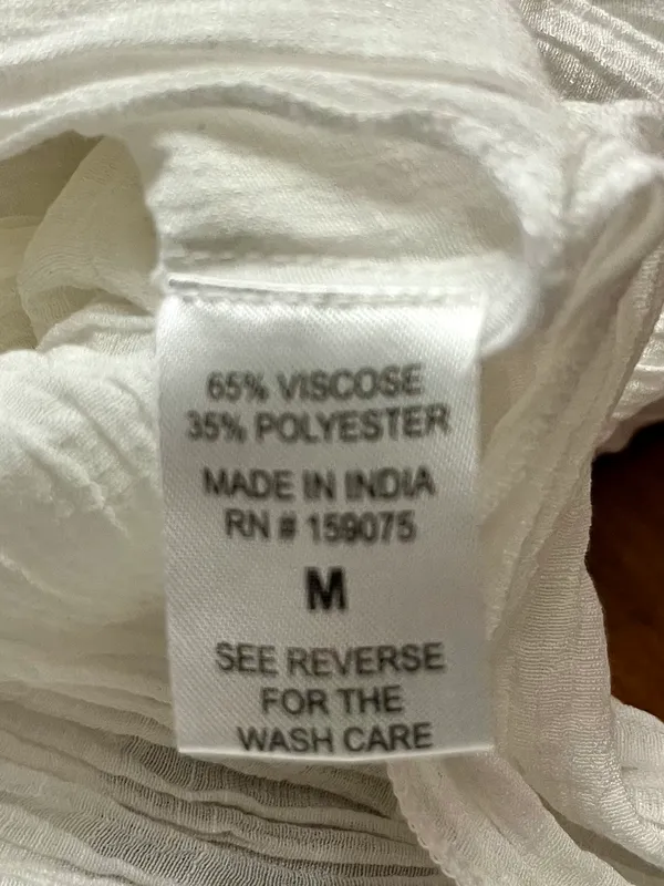 Sheer White Maxi Dress/Coverup Size Medium - Image 8