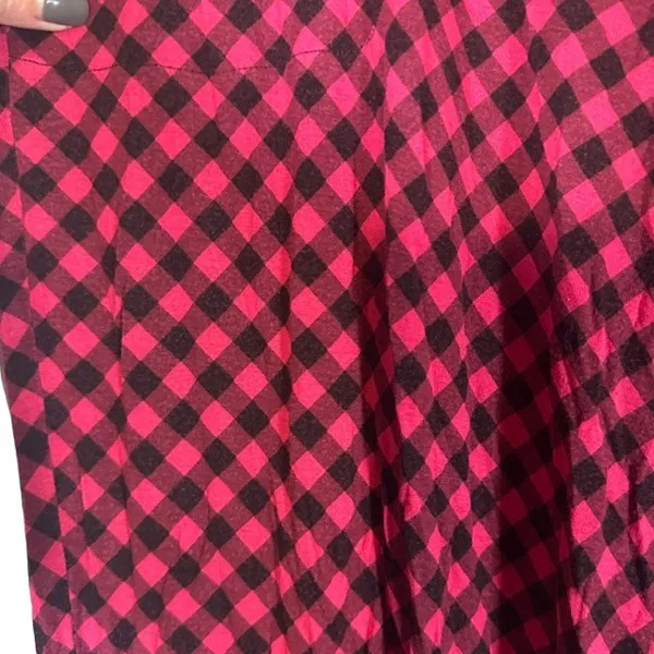 Soma Pink & Black Gingham Plaid Loungewear PJ Bottom Pants Women Sz L - Image 6