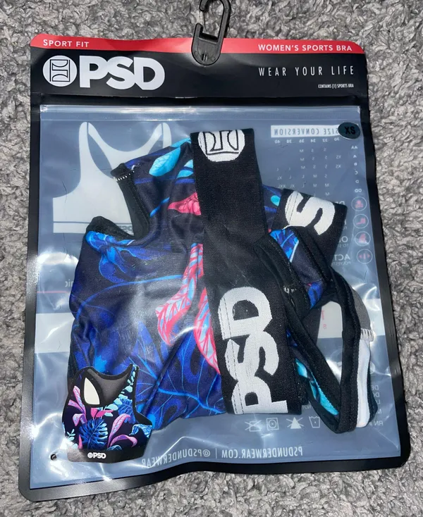 PSD blue tropics sports bra NWT - Image 3