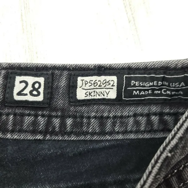 Miss Me Signature Skinny Jeans Black Size 28 Low Rise Stretch Denim - Image 9