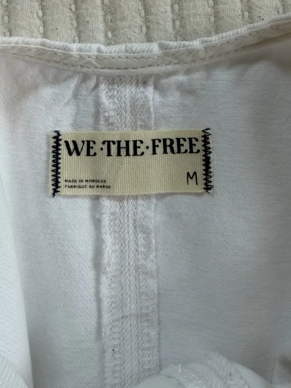 Free People High Roller Shortalls in Optic White Cotton - Image 6