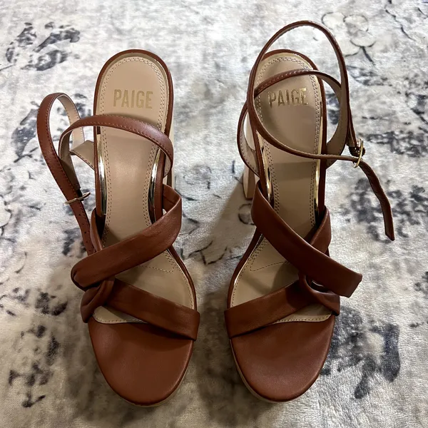 PAIGE Cayden Ankle Strap Heeled Sandal Sz 9.5 - Image 3
