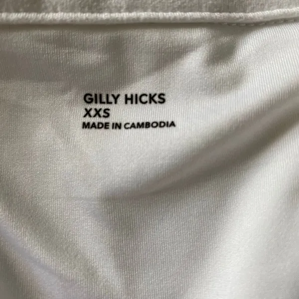 Gilly Hicks White Halter Crop Tank XXS Soft Girl Y2K Active Top - Image 4