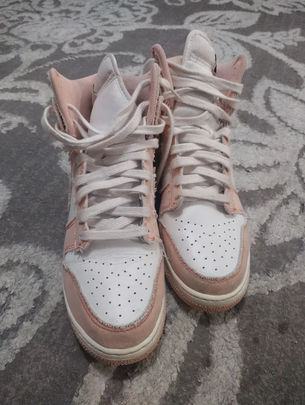 Nike Women’s Arctic Orange 1985 Dunks High Top Sneakers - Image 3