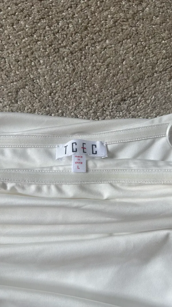 Fancy d boutique white Bubble Dress Size M - Image 3