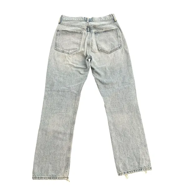 AGOLDE Jeans Women's Size 26 Button Fly High Rise 100%‎ Cotton Distressed #A5-8 - Image 7