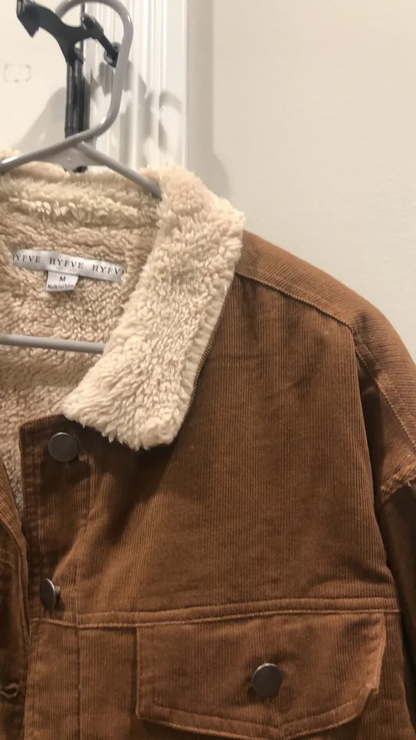 Pink Lily Brown Corduroy Utility Jacket - Image 2