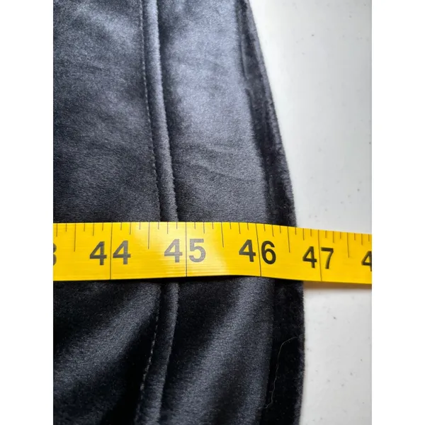 Softies NWT Feather Velour Funnel Neck Lounge Dress‎ Black Size Large - Image 8