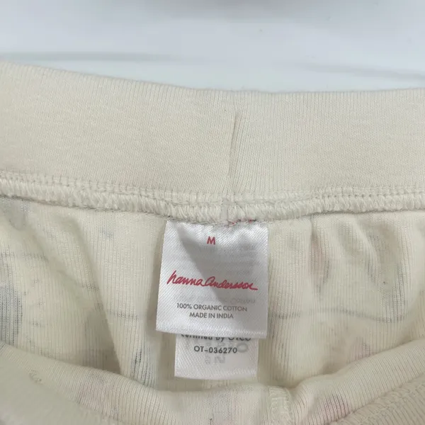 Hanna Andersson Womens Organic‎ Cotton Holiday Christmas Lights Pajama Joggers M - Image 5